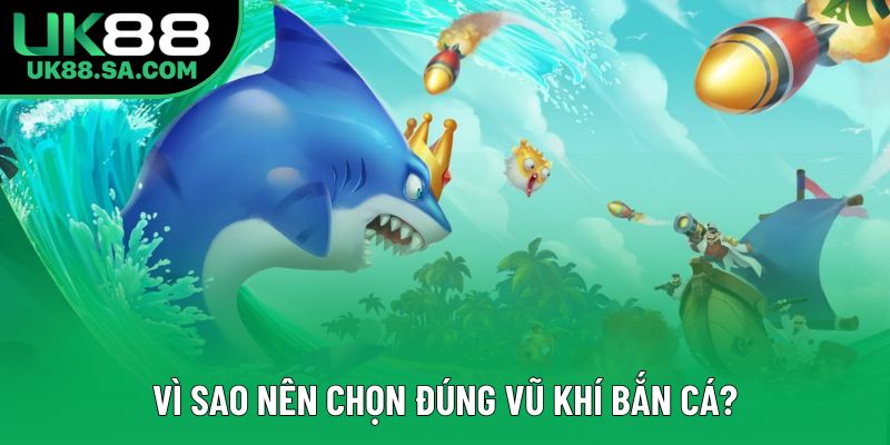Vì sao nên chọn đúng vũ khí bắn cá?